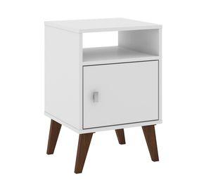 Velador 1 puerta Praga blanco