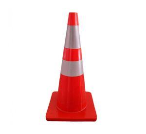 Cono vial 70 cm rojo