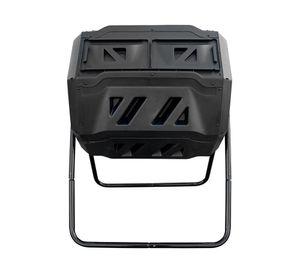 Compostera barril 160 lt negro