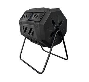 Compostera barril 160 lt negro