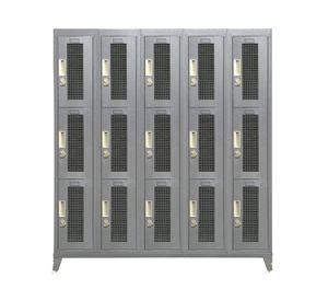 Locker 10 puertas M5-03 PTC MALLA gris Maletek