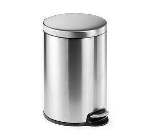 Papelero pedal 20 litros acero inoxidable