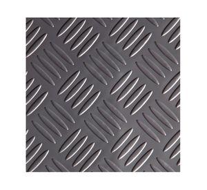 Rollo piso antideslizante Check 12 m2 gris