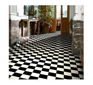 Rollo piso vinílico 2 mm Esteem negro/blanco 10 m2