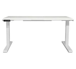 Escritorio eléctrico dual con pasacables Cosmo blanco 160x70x71.5-120.5 cm