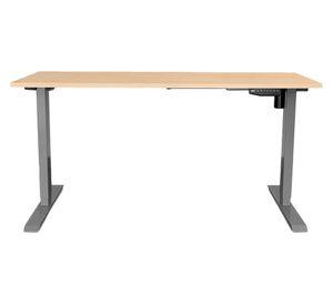 Escritorio eléctrico Cosmo natural/gris 160x70x73.5-123.5 cm