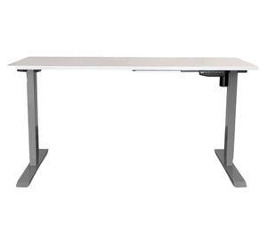 Escritorio eléctrico Cosmo blanco/gris 160x70x73.5-123.5 cm