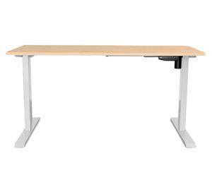 Escritorio eléctrico Cosmo natural/blanco 160x70x73.5-123.5 cm
