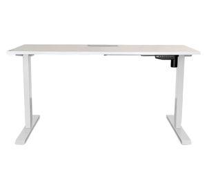 Escritorio eléctrico con pasacables Cosmo blanco 140x60x73.5-123.5 cm