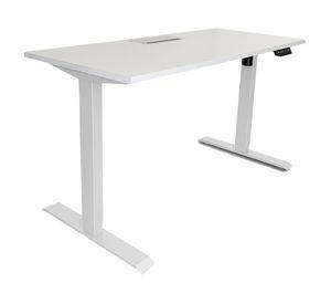 Escritorio eléctrico con pasacables Cosmo blanco 120x60x73.5-123.5 cm