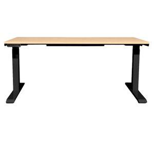 Escritorio eléctrico dual Cosmo natural/negro 180x70x71.5-120.5 cm