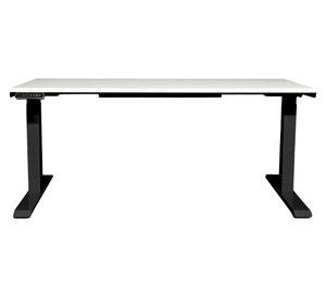 Escritorio eléctrico dual Cosmo blanco/negro 180x70x71.5-120.5 cm