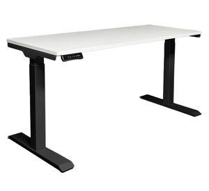 Escritorio eléctrico dual Cosmo blanco/negro 180x70x71.5-120.5 cm