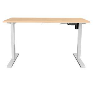 Escritorio eléctrico Cosmo natural/blanco 120x60x73.5-123.5 cm