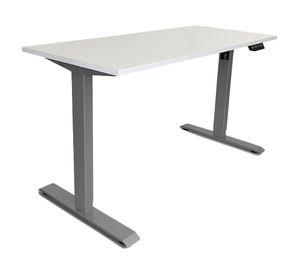 Escritorio el茅ctrico Cosmo blanco/gris 120x60x73.5-123.5 cm
