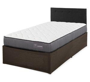 Cama metálica Iron Smart Anatomic 1.5 plazas + respaldo Black + faldón