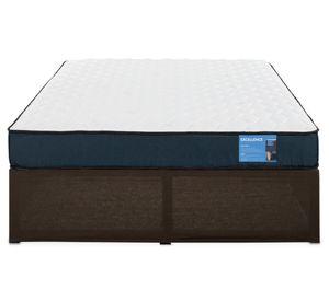 Cama europea Excellence 2 Plazas Iron Smart + faldón