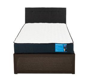 Cama metálica Iron Smart Excellence 1.5 plazas + respaldo Black + faldón