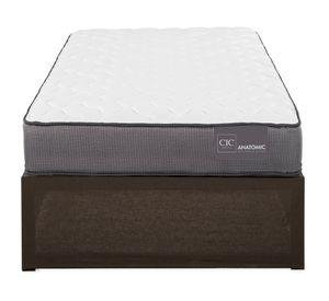 Cama europea Anatomic 1.5 Plazas Iron Smart + faldón