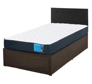 Cama metálica Iron Smart Excellence 1.5 plazas + respaldo Black + faldón