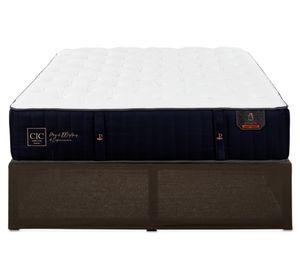 Cama europea Premium 2 Plazas Iron Smart + faldón