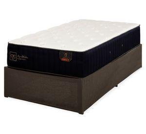 Cama europea Premium 1.5 Plazas Iron Smart + faldón