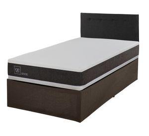 Cama metálica Iron Smart Ortopedic 1.5 plazas + respaldo Black + faldón
