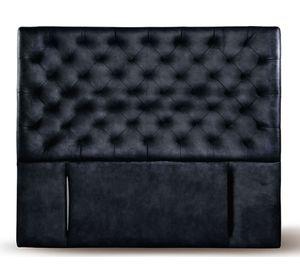 Respaldo 2 plazas Brescia cuero negro Latam Home
