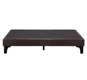 Base cama europea dividida 2 plazas café