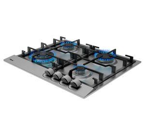 Encimera a gas 4 quemadores GSC 64320 SBA IX gris