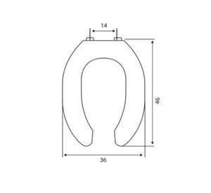 Asiento para WC Open ring
