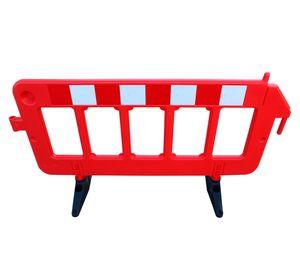 Barrera vial rojo