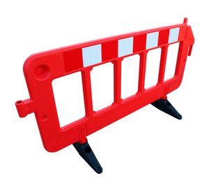 Barrera vial rojo