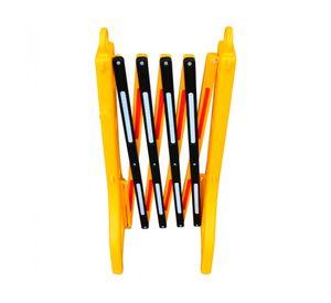 Barrera señalética expandible HBPV28 amarillo PVC  97x250 cm
