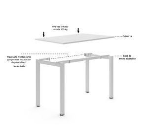Escritorio 120 cm Neo blanco/gris Form Office
