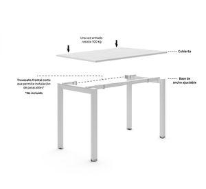Escritorio 120 cm Neo natura/gris Form Office