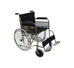 Silla de ruedas Bariátrica gris cromado/negro Glomed
