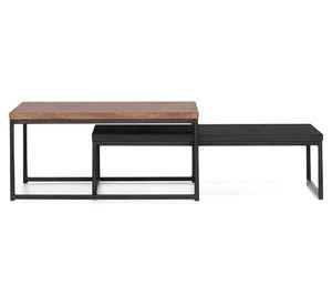 Mesa de centro Wood nogal/negro
