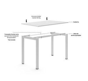 Escritorio 160 cm Neo natura/blanco Form Office