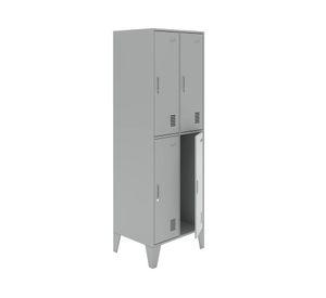 Locker Office L2A2 gris 1 cuerpo 4 puertas