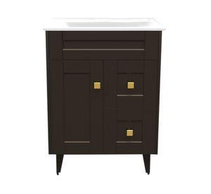 Mueble vanitorio 60 cm BM-Deluxe-N60SKC+P-6 café Domsa