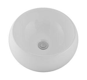 Lavamanos sobreponer 15.5x40x40 cm SLC8205B blanco