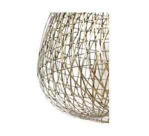 Lámpara colgante 40 W E27 luz led Alwina 40 cm bronce