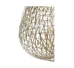 Lámpara colgante 40 W E27 luz led Alwina 50 cm bronce