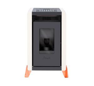 Estufa a pellet Bambu 6000 blanca 6.3 kW.