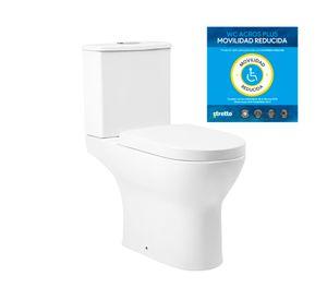 WC Two Piece 18 cm Acros Plus muro + fijación + asiento