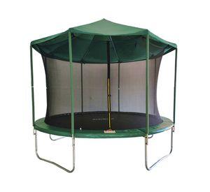 Cama elástica techo 12 pies verde