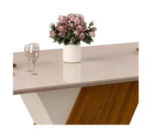 Comedor 6 sillas Rubí Lia beige