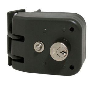 Cerradura sobreponer puertas de 30 a 60 mm corredera izquierda gris Yale