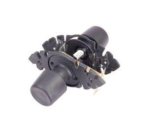 Cerradura tubular pomo acceso negra Urbano Rústica Poli